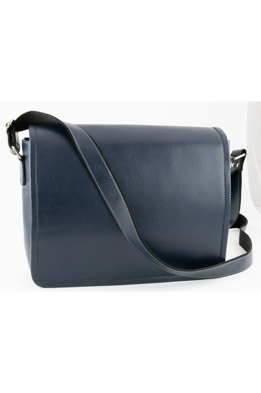 Geanta barbati, Monza, bleumarin, 35x8x25 cm